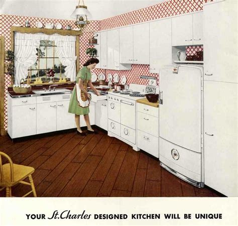 vintage steel kitchen cabinets history